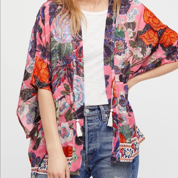 floral kimono jacket